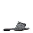 Bottega Veneta Lido Women's Sandals And Clogs Silver/Oyster Leather