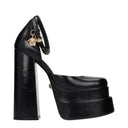 Versace Damens Sandalen aus schwarzem Leder