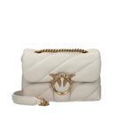 Pinko Women's Love Puff Shoulder Bag White Leather/Silk