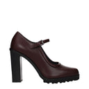 Max Mara Mary Donna braune Lederabsätze