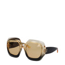 Gucci Women's Sunglasses Acetate Black/Yellow