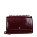 Tory Burch Emerson Crossbody Bag Women's Leather Red/Burgundy