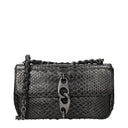 Tom Ford Women's Shoulder Bag Python Leather Silver/Black