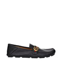 Gucci Men's Moccasins Black Leather