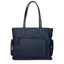 Michael Kors Khai Shoulder Bag Women Fabric Blue/Navy Blue