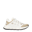 Versace Trigreca Sneakers Herren Stoff Weiß/Heller Sand