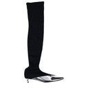Mujer Givenchys Botas Tela Negro/Plata
