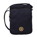 Versace Men's Crossbody Bags Fabric Blue/Navy Blue