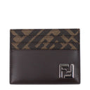 Fendi Men's Document Holder Fabric Brown/Ebony