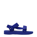 Burberry Mujers Sandalias de Tela Azul/Azul Eléctrico