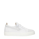 Giuseppe Zanotti Men's Sneakers White/Light Gray Leather
