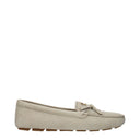 Prada Women's Suede Gray/Pumice Loafers