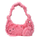 Balenciaga Sacs Bandoulière Le Cagole Femme Eco Fourrure Rose