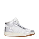 Saint Laurent Sl80 Men's Sneakers White/Silver Leather