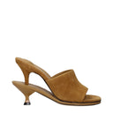 Jacquemus Women's Suede Sandals Brown/Camel