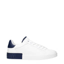 Dolce&Gabbana Men's Sneakers White/Blue Leather