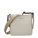 Michael Kors Jet Set Travel Crossbody Bag For Women Fabric Beige/Vanilla