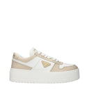 Prada Sneakers Downtown Bold Women's Leather White/Desert