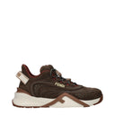 Fendi Flow Women's Sneakers Brown Suede