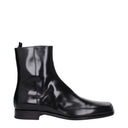 Prada Hommes's Bottines En Cuir Noir