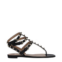 Valentino Garavani Femmes Tongs Cuir Noir