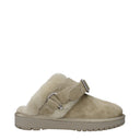 Burberry Slippers And Clogs For Women Suede Green/Hunter