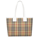 Burberry Women's Shoulder Bags Fabric Beige/White