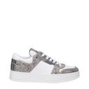 Jimmy Choo Zapatillas Florent Mujer's Cuero Blanco/Plata