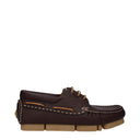 Fendi menns brune/Testa Di Moro driver loafers i skinn