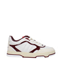 Gucci Men's Sneakers White/Dark Red Leather