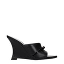 Versace Wedges Damen Leder Schwarz