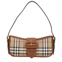 Burberry Women's Shoulder Bags Fabric Beige/Brown