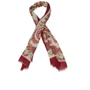 Etro Women's Scarf Wool Beige/Burgundy