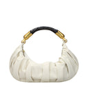 Balmain Handbags Women Leather Beige/Cream