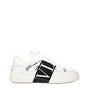 Valentino Garavani Herrens Sneakers Weiß/Schwarzes Leder