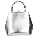Jil Sander Goji Handbag Women Silver Leather