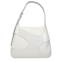 Salvatore Ferragamo Women's Cut Out Shoulder Bag White/Optical White Leather