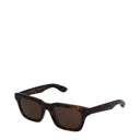 Alexander Mc Queen Men's Brown Acetate Sunglasses
