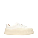 Jil Sander Women's Sneakers Leather White/Optic White