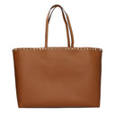 Valentino Garavani Women's Rockstud Shoulder Bag Brown/Almond Leather