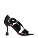 Balmain Women's Sandals Glossy Black