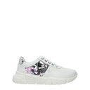 Love Moschino Women's White Fabric Sneakers
