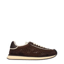 Dolce&Gabbana Men's Sneakers Fabric Brown/Ebony