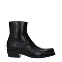 Versace Men's Boots Black Leather