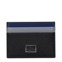 Dolce&Gabbana Dokumentenhalter Herren Leder Schwarz/Nachtblau