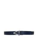 Bottega Veneta Men's Belt Blue Leather/Pale Blue