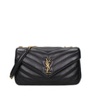 Saint Laurent Women's Loulou Shoulder Bag Black Leather