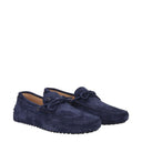 Tod's Men's Suede Moccasins Blue/Blue Galaxy