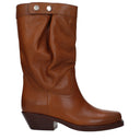 Isabel Marant Damens Bikerstiefel aus braunem Leder