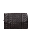 Bottega Veneta Men's Crossbody Bags Brown/Dark Chocolate Leather